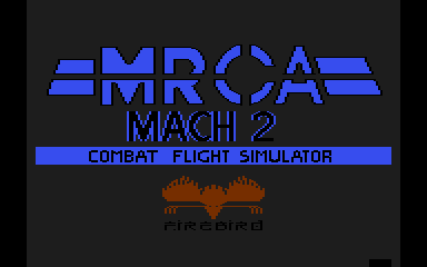 MRCA Mach 2 Combat Flight Simulator atari screenshot
