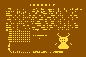 Mugwump atari screenshot