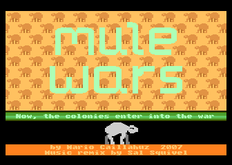 Mule Wars atari screenshot
