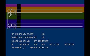 Music Composer atari screenshot
