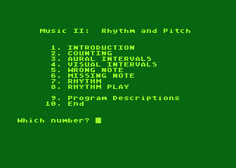 Music II - Rhythm and Pitch atari screenshot