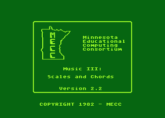 Music III - Scales and Chords atari screenshot