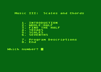 Music III - Scales and Chords atari screenshot