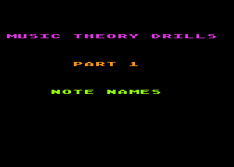 Music Theory Drills - Part 1 atari screenshot