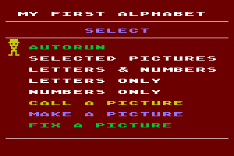 My First Alphabet atari screenshot