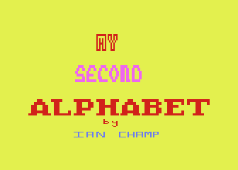 My Second Alphabet atari screenshot