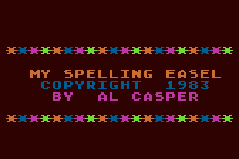 My Spelling Easel atari screenshot