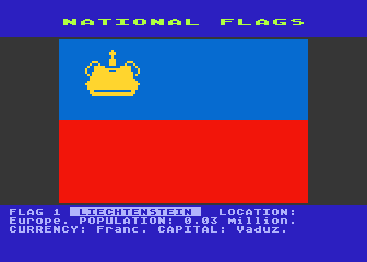 National Flags atari screenshot