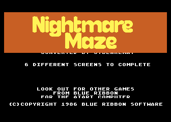 Nightmare Maze atari screenshot