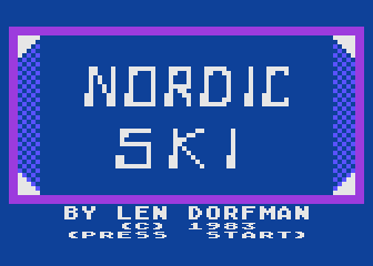 Nordic Ski atari screenshot