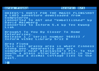 Odieus' Quest for the Magic Flingshot atari screenshot