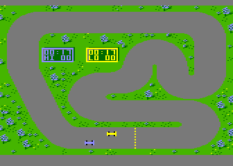 On-Track Computer Model Car Racing atari screenshot