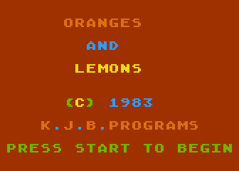 Oranges and Lemons atari screenshot