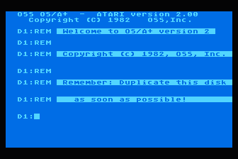 OS/A+ atari screenshot