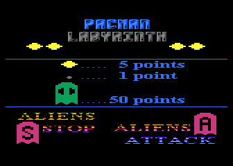 PacMan Labyrinth atari screenshot