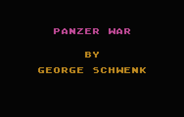 Panzer War atari screenshot