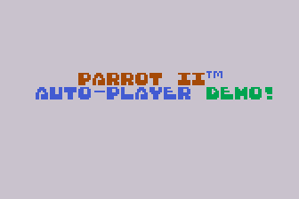 Parrot II Auto-Player Demo atari screenshot