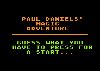 Paul Daniels' Magic Adventure atari screenshot