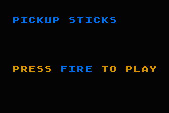 Pick-Up Sticks atari screenshot
