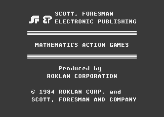 Mathematics Action Games - Picture Parts atari screenshot