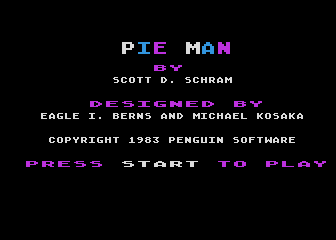 Pie-Man atari screenshot
