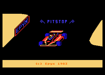 Pitstop atari screenshot