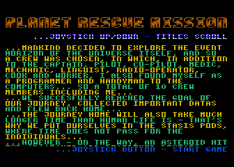 Planet Rescue Mission atari screenshot
