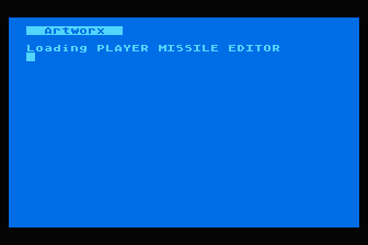 Player Missile Editor atari screenshot