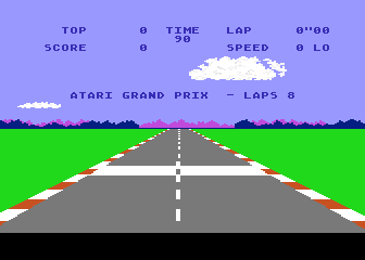 Pole Position atari screenshot