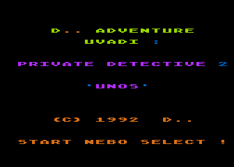 Private Detective 2 - Únos atari screenshot