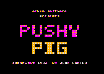 Pushy Pig atari screenshot