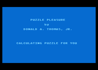 Puzzle Pleasure atari screenshot
