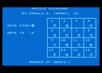 Puzzle Pleasure atari screenshot
