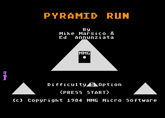 Pyramid Run atari screenshot