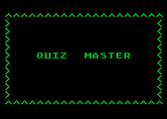 Quiz Master atari screenshot