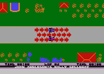 Rally Speedway atari screenshot