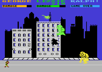 Rampage atari screenshot