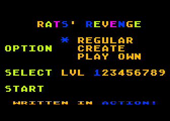 Rats' Revenge atari screenshot