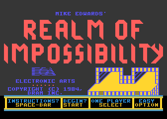 Realm of Impossibility atari screenshot