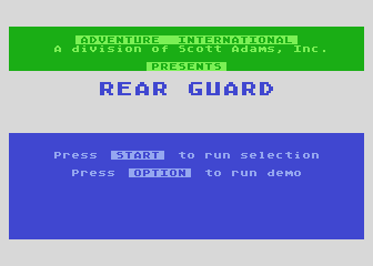 Rear Guard atari screenshot