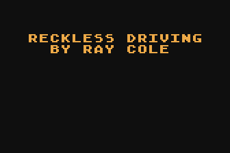Reckless Driving atari screenshot