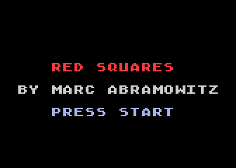 Red Squares atari screenshot