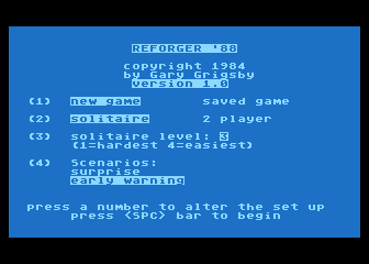 Reforger '88 atari screenshot
