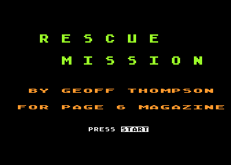 Rescue Mission atari screenshot