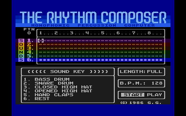 Rhythm Composer (The) atari screenshot