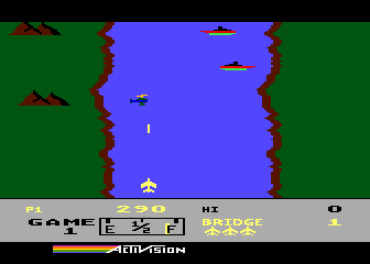 River Raid atari screenshot
