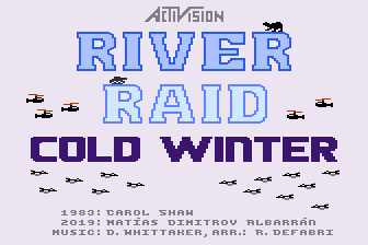 River Raid - Cold Winter atari screenshot