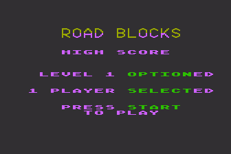Road Blocks atari screenshot