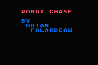 Robot Chase atari screenshot