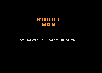 Robot War atari screenshot